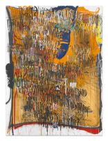 <p>Despina Stokou, <em>George B II</em>, 2013<br>Mischtechnik auf Leinwand, 150 × 200 cm<br>Foto: Gunter Lepkowski</p>